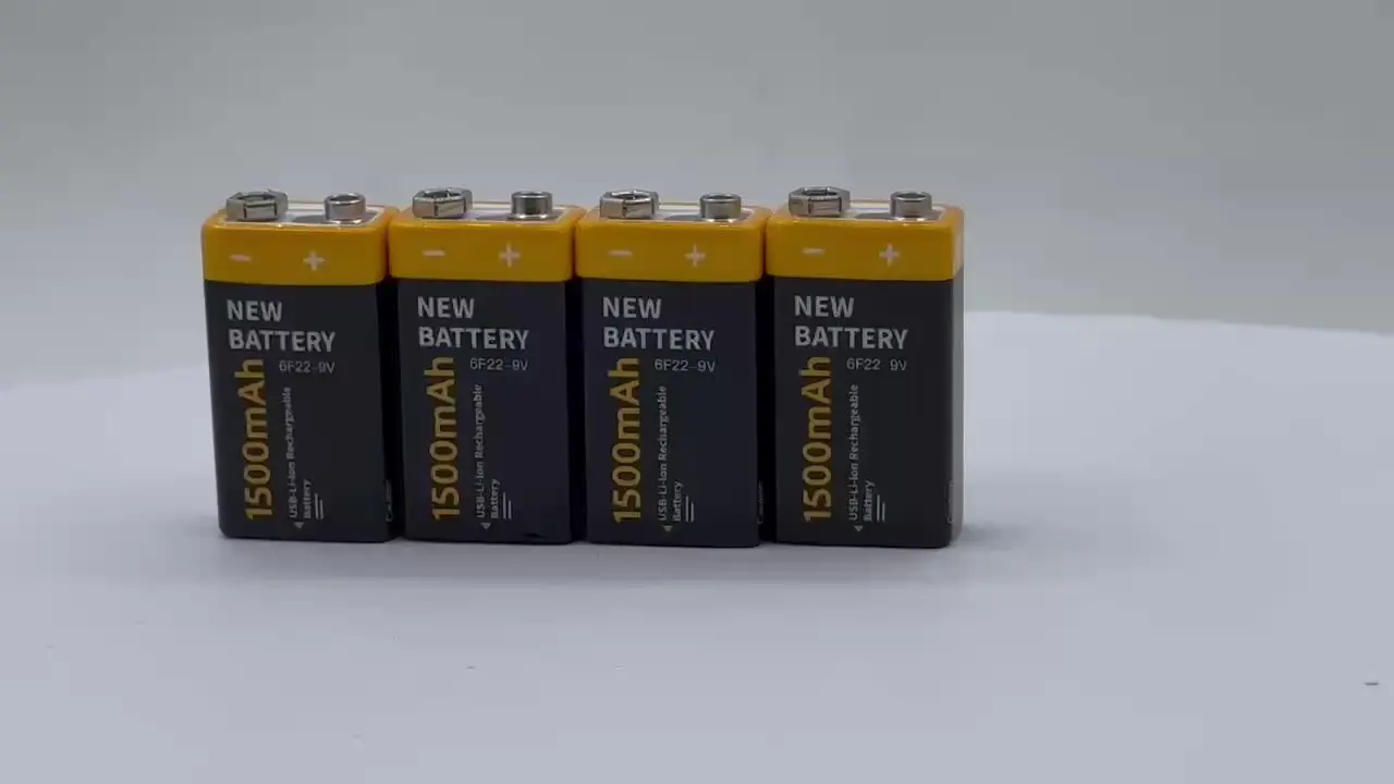 Batería Recargable De Iones De Litio De 9 V Y 12800