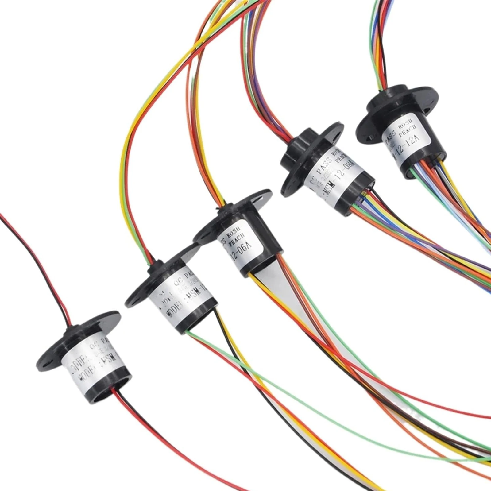 12,5 mm Mikro-Schleifring, 2/4/6/8/12/18 Kanal, 2 A, drehbarer Esstisch, RC-Modell, Chassis, stufenlose Drehung, PTZ, Gimbal, elektrische Ringe