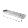 ECOCO Bathroom Storage Rack Shower Shelf Punch Drill Free Adhesive Cosmetic Organizer On Wall Towel Hanger Kitchen Organizer 6