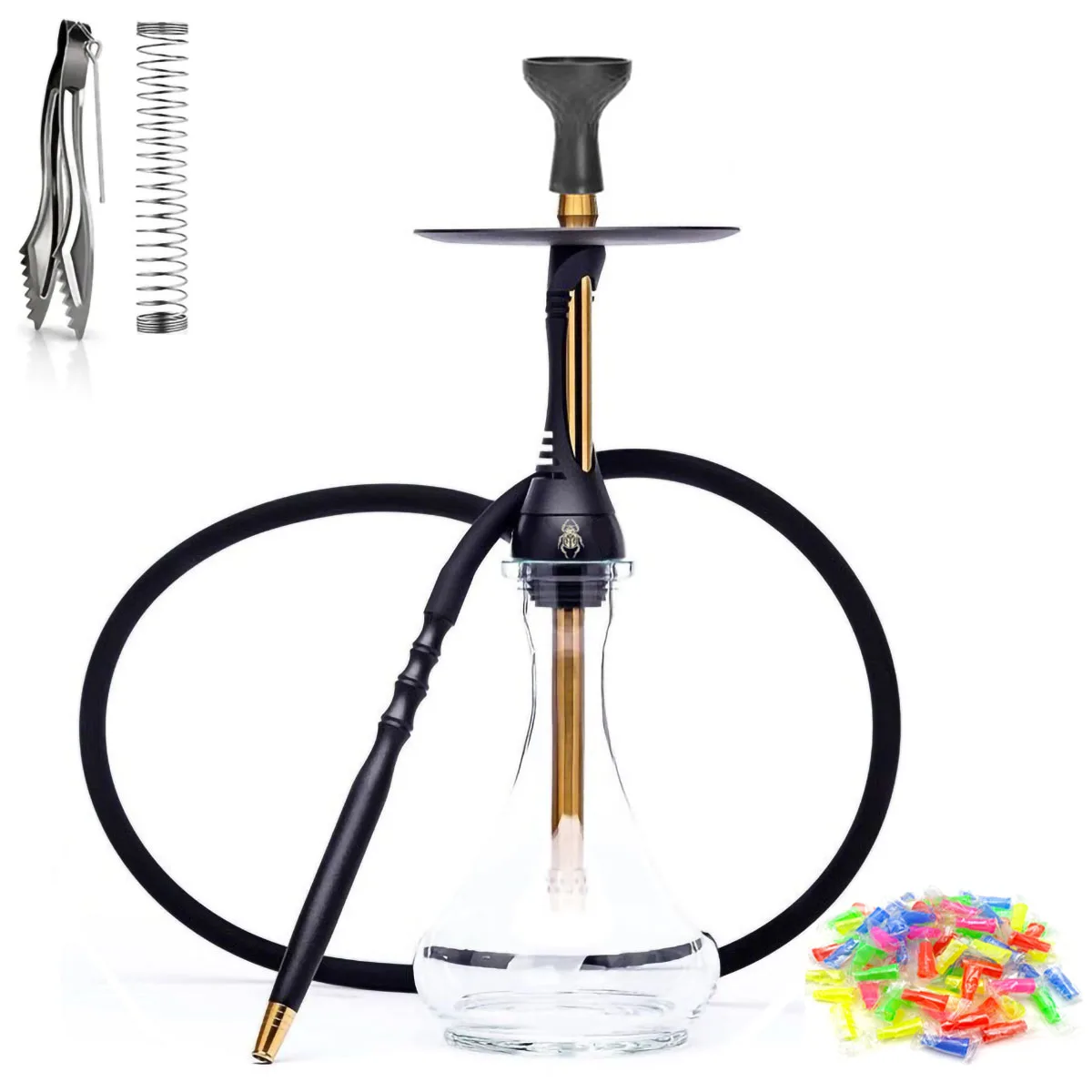 

Premium Shisha Hookah Set Multicolor Sheesha Chicha Nargile Water Pipe Smoking Accessories