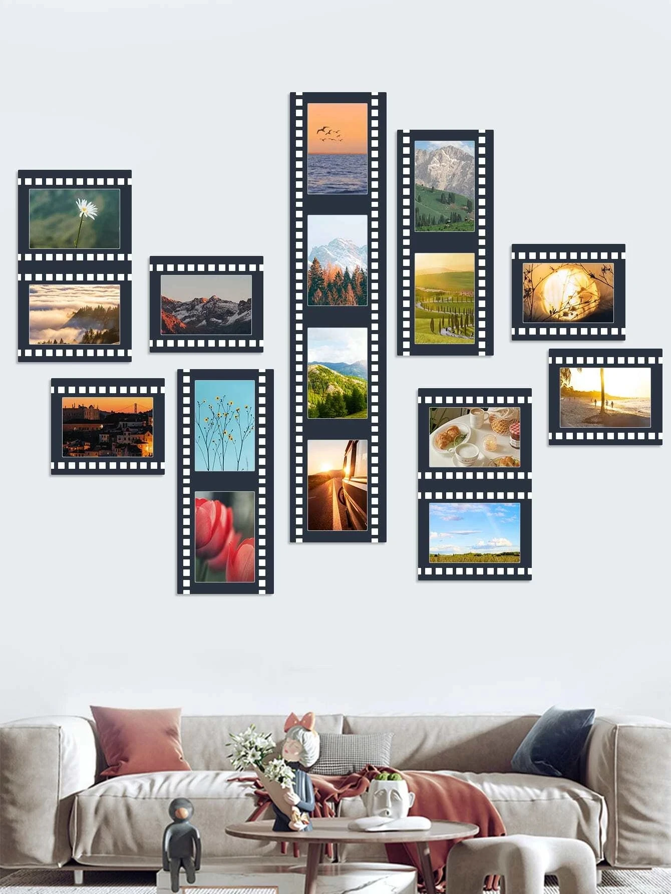 Photo Frame 5Pcs Paper Fashion Film Design Picture Frame