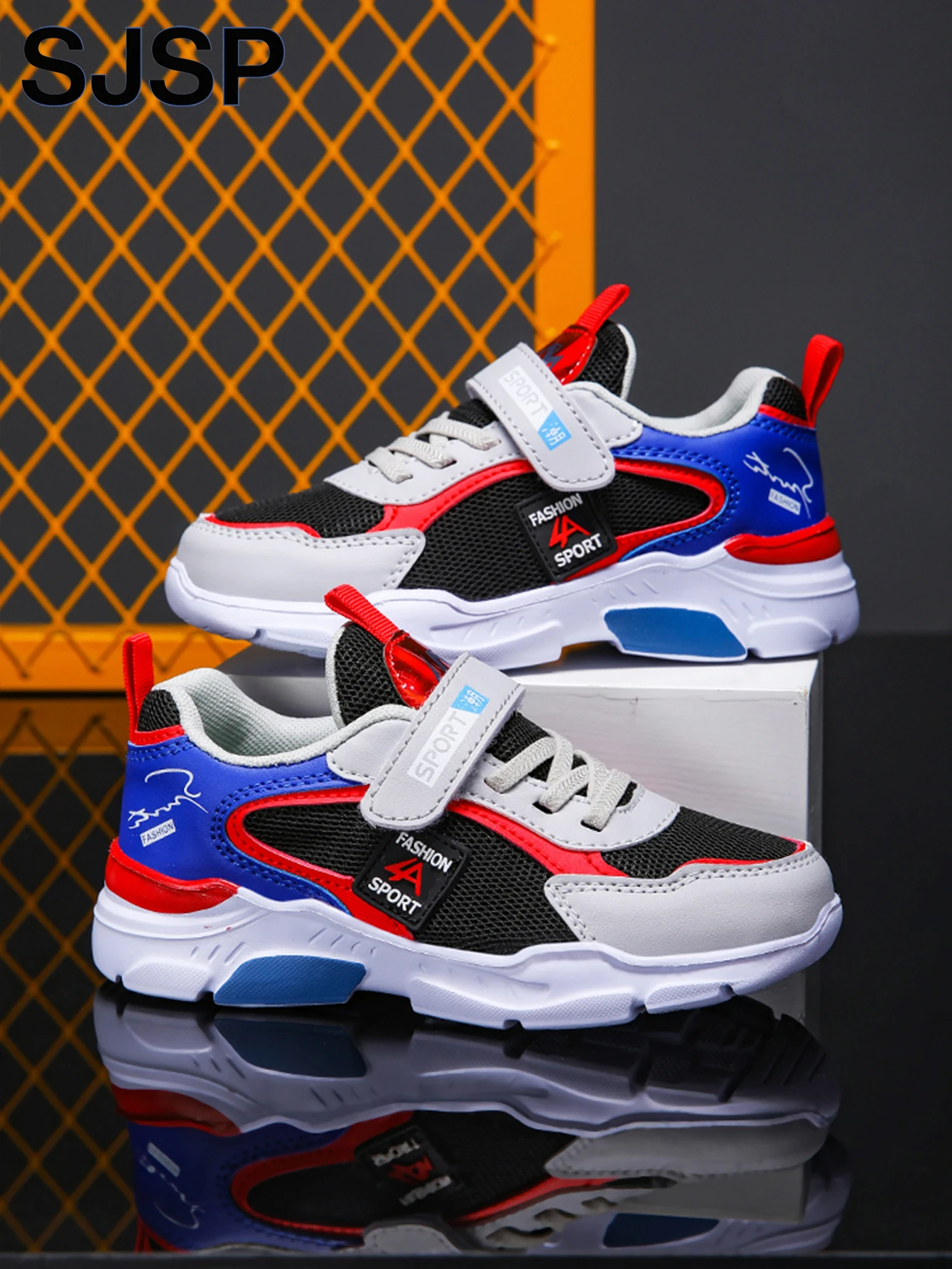 Children's Sports Shoes for Boys, Fashionable Mesh Breathable Casual Sports Shoes, Lightweight Running Shoes, Comfortable - 3