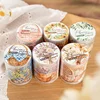 1Roll PET Adhesives Handbook Tape Flowers Picking Flowers Season Basket Collage Bottoming Decoration Scrapbook 60mm*2m 2