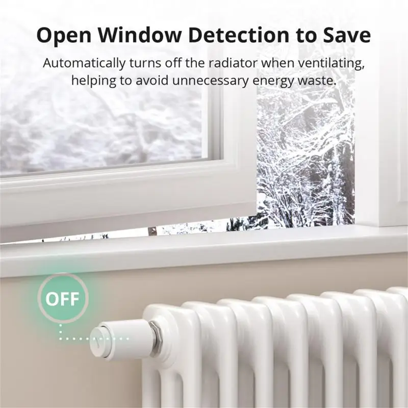 Smart Thermostatic Valve SONOFF TRVZB Zigbee Thermostatic Radiator Valve Smart TRV Home Heating Temperature Controller Via eWeLink Alexa Google ZHA MQTT