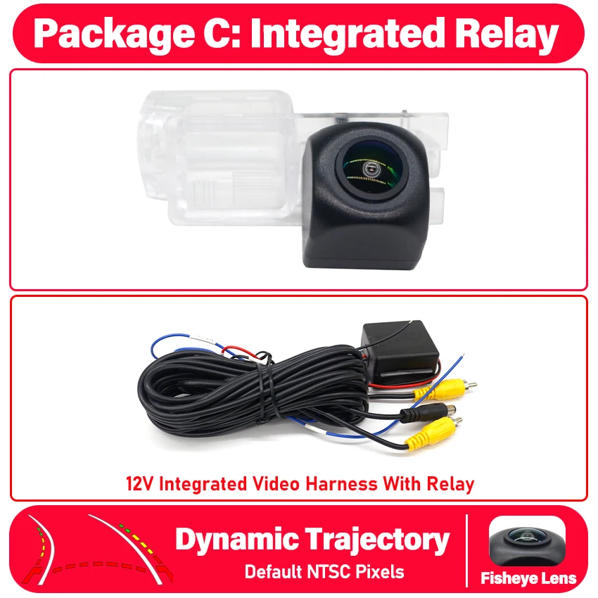 Parkeercamera CCD HD AHD Fisheye Achteruitrijcamera Voor Ford