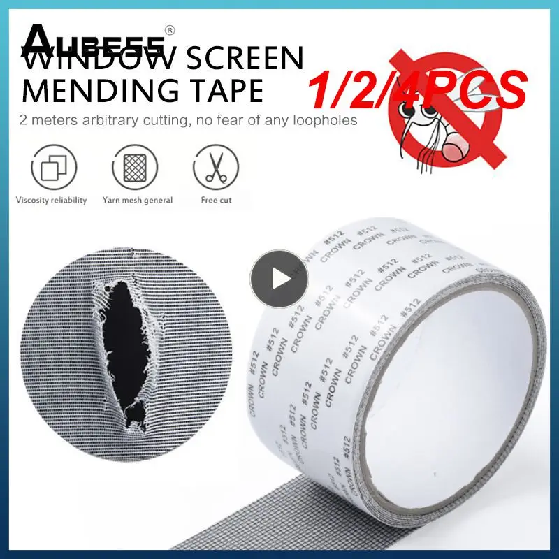 1/2/4 Pz Riparazione Schermo Porta Finestra Patch Impermeabile Autoadesivo Super Fix Anti-Insetto Porta Zanzariera Rete Fori Rotti