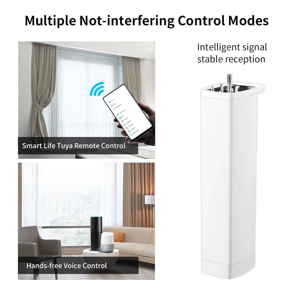 Description Picture 3 of itemTuya zigbee/WIFI smart electric curtain motor 22.5m Intelligent Support APP remote Alexa Google home Assistant Voice Control