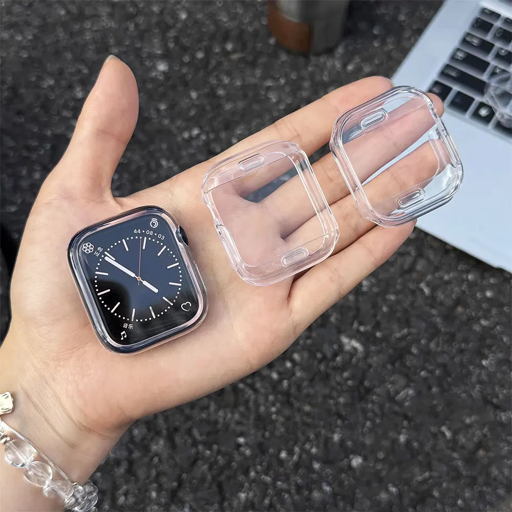 Enhanced Screen Protector Cover for Apple Watch - TPU Shell Accessory