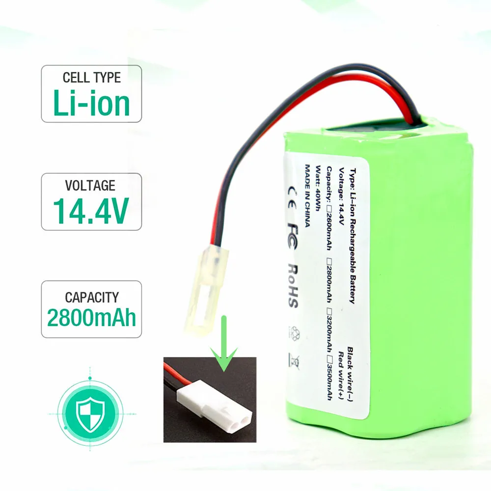 18650 4S1P14.4V 14.8V 2600Mah Li-Ion Battery For Xiaomi G1 Mi Robot Vacuum-Mop Essential Mjstg1 Robot Vacuum Cleaner Accessories