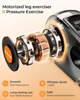 Under Desk Elliptical Electric,Ellipse Leg Exerciser for Seniors,Fully Assembled Seated Pedal Exerciser with Remote Control with 2