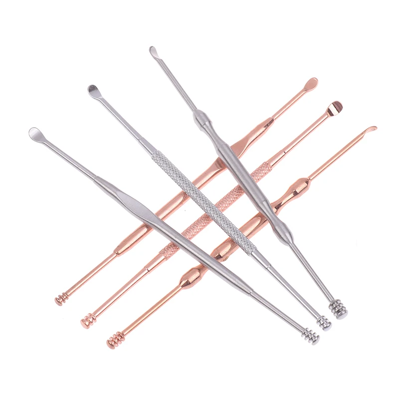 1/3Pcs 11.8cm Double Head Wax Removal Cleaner Earwax Remover 360° Cleaning Pick Stainless Steel Ear Care Tools_voghion.com