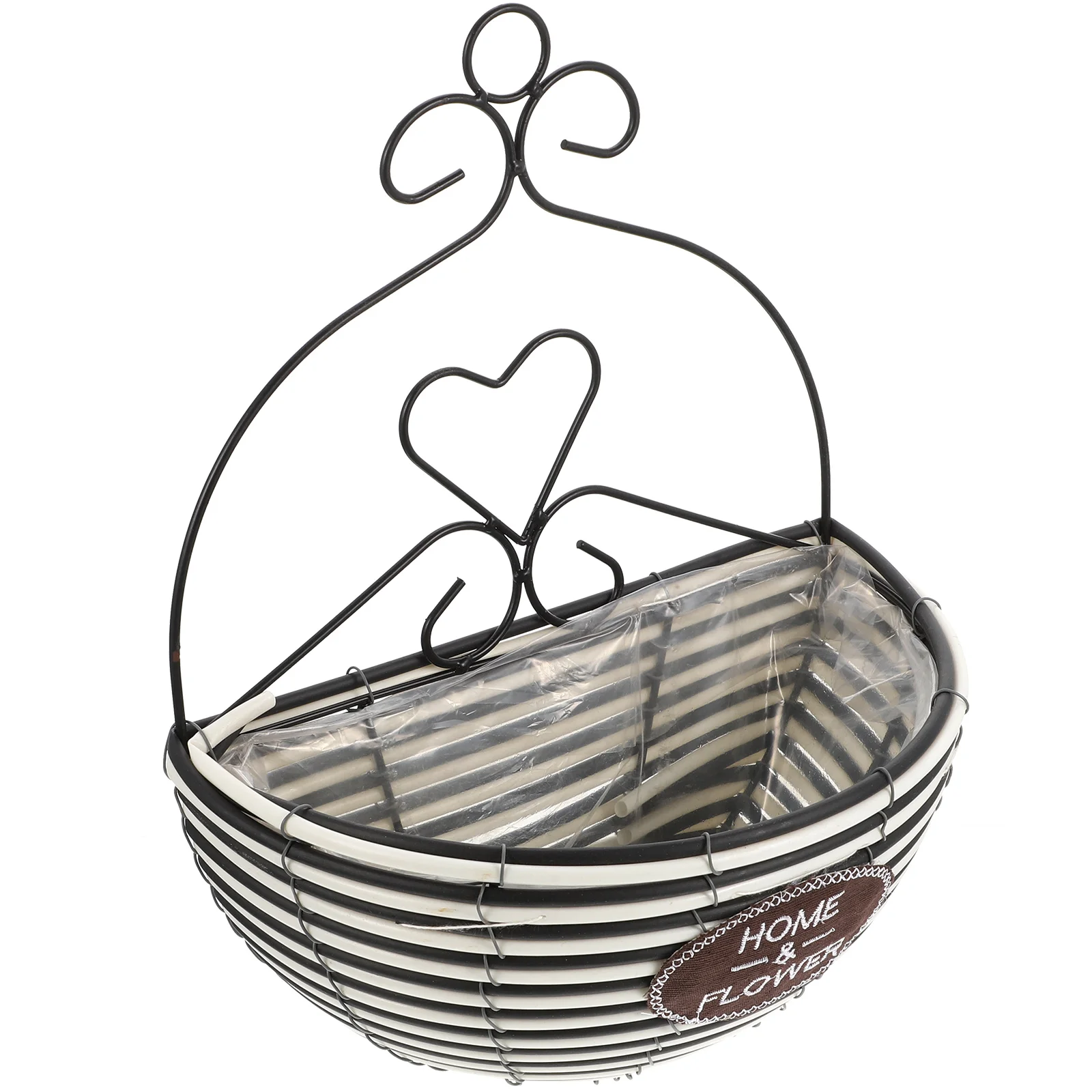 

Metal Wall Planter Holder Hanging Flower Basket Pots for Plants Woven Storage Baskets