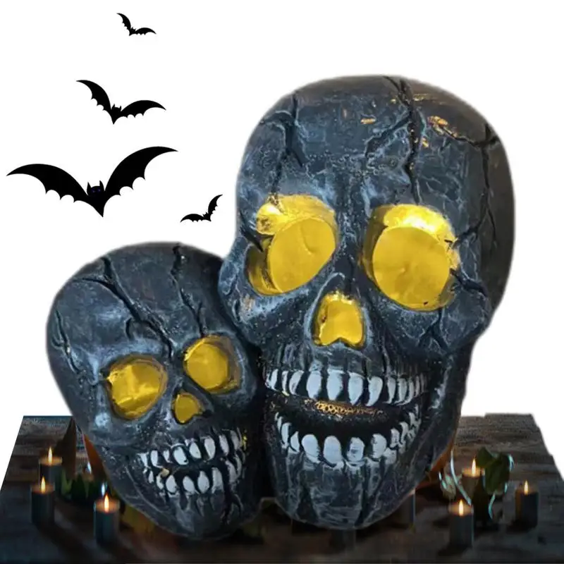 

Skull Night Light Gothic Lamp Halloween Decor Spooky Goth Room Decor Skeleton Lamp Game Room Party Halloween Yard Party