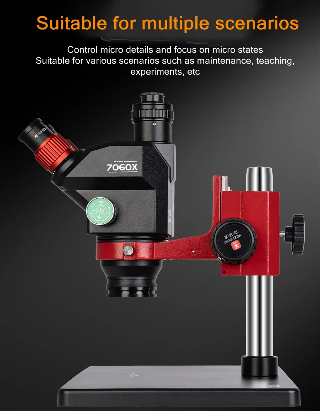 YCS 7060X Trinocular Wide Angle Microscope for Mobile Phone