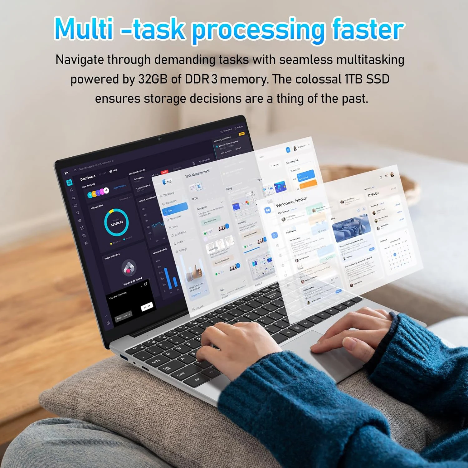2026 Business Computer 15.6-inch Gaming Laptop Intel Core I9 10980HK IPS 4K Gaming Computer 16GB/32GB DDR3 1TB/2TB SSD M.2 Windo