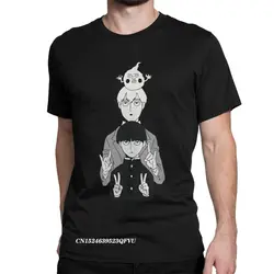 Men Shigeo And Reigen With Dimple Mob Psycho 100 Tops T Shirts Anime Cotton Clothing Funny Harajuku Tees Printed T-Shirts