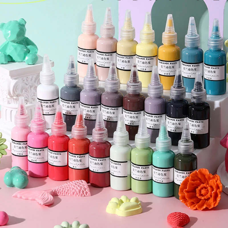 30g Paste Pigment UV Resin Glue Liquid Colorant Dye Ink Diffusion For Epoxy Resin Pigment Paste DIY Jewelry Making Dye