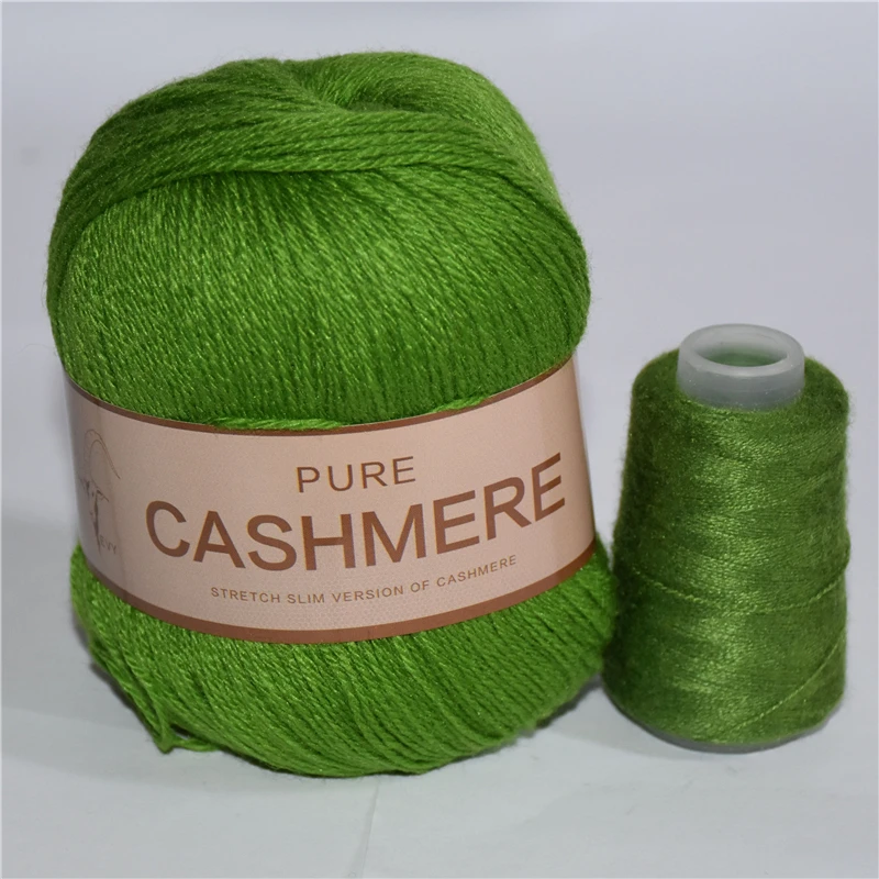 Luxurious Soft 3-Ply Pure Mongolian Cashmere Yarn - 5 Skeins for Crocheting & Knitting