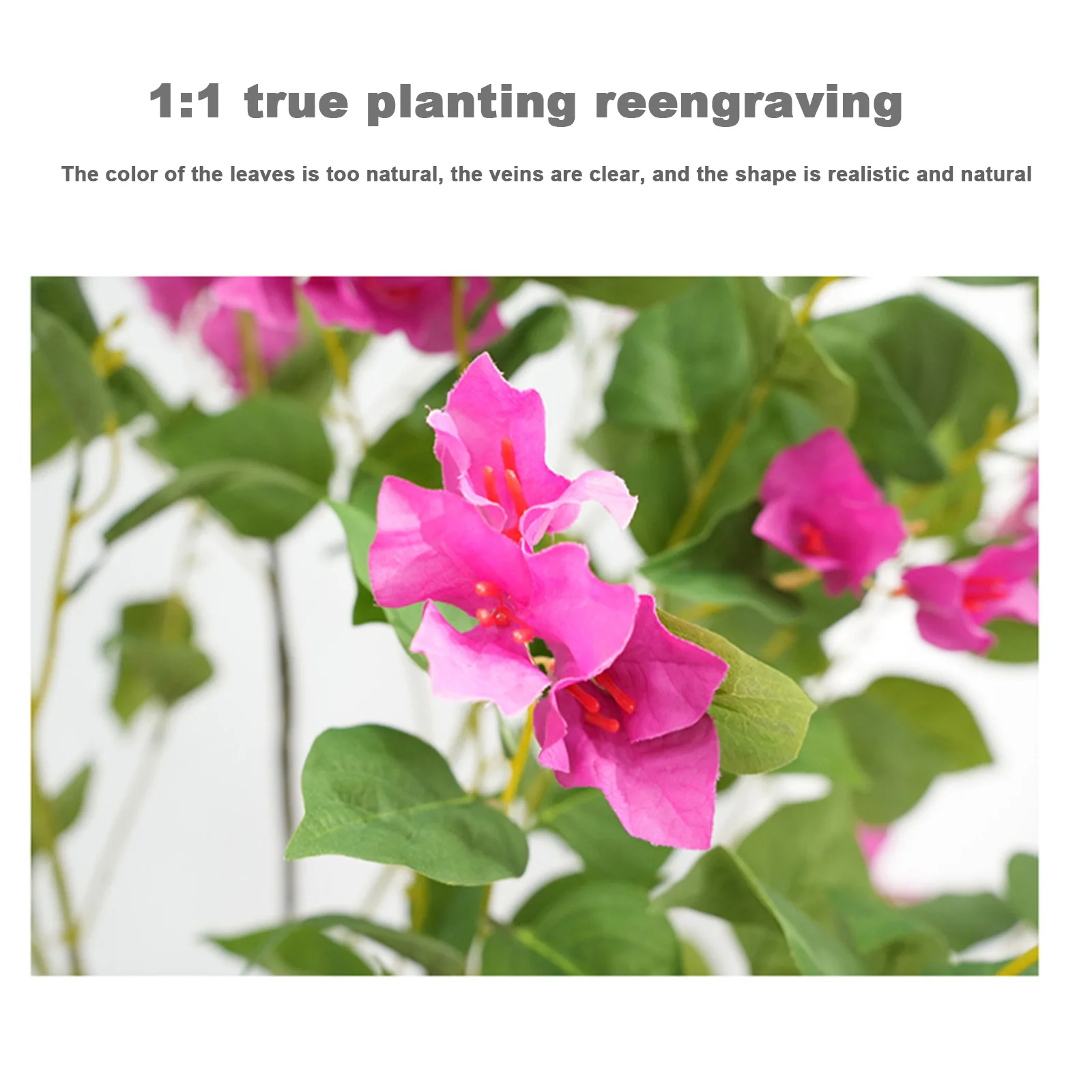 Künstlicher Bougainvillea-Baum, künstlicher Bougainvillea-Baum, gefälschte Topfpflanze für Büro, Heimdekoration, Einweihungsgeschenk – Detail 6