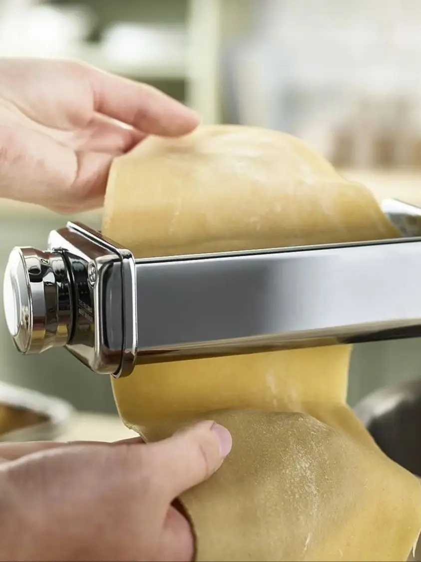 Accessorio Per Pasta KitchenAid – Rullo E Taglierine Per Spaghetti E Fettuccine, 8 Spessori, In Acciaio Inox, Facile Da Pulire