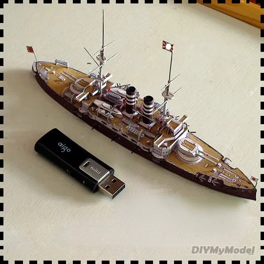 DIYMyModeI Sanli Fudao класс боевой корабль модель 1:400 DIY Бумажная набор ручной работы