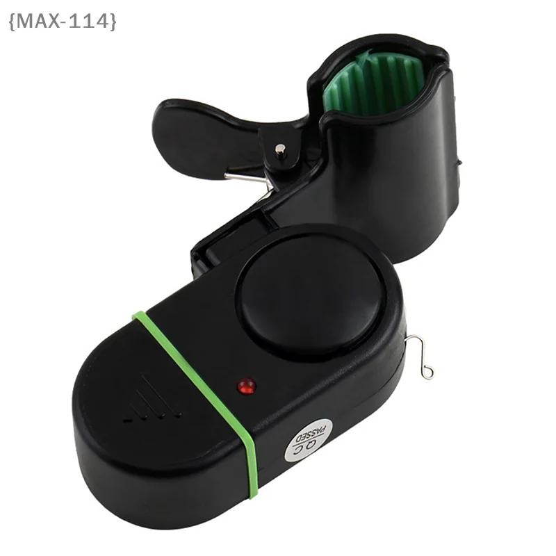 Alarme morsure carpe B1101 MAX114M3 réglable volume/sensibilité avec LED - Pour pêche nuit