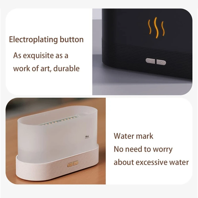 Multifunctional Szellőztet humidifier Hálószoba Hűvös humidifier asztali Láng dekor Lelök szállítás