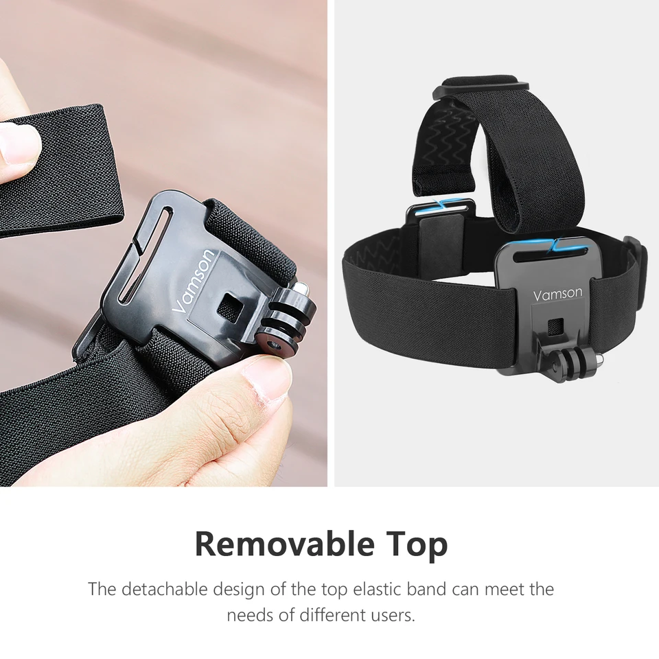 Vamson ヘッドストラップ Gopro hero 11 10 9 8 7 アクセサリーヘッド 