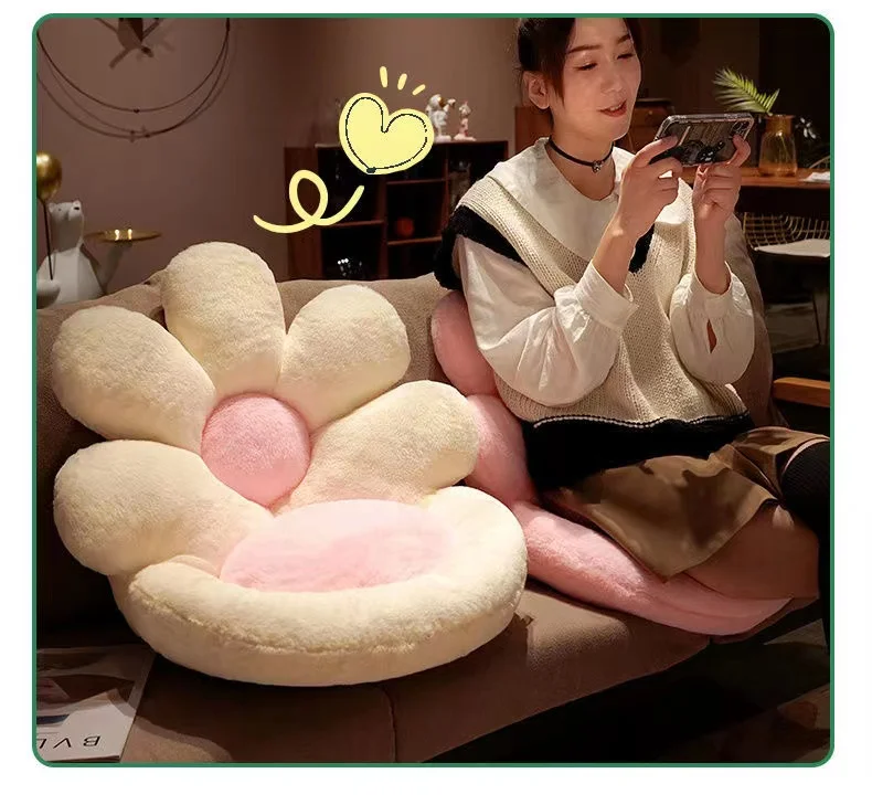 Flower cushion fart cushion office sedentary chair cushion cushion backrest one student dormitory on the ground ass cushion