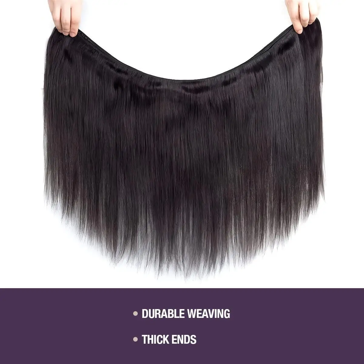 Double Drawn Human Hair Bone Straight High-End 100% 12A Grade Brazilian Virgin Human Weave Bundles Hair Extenstions For Women