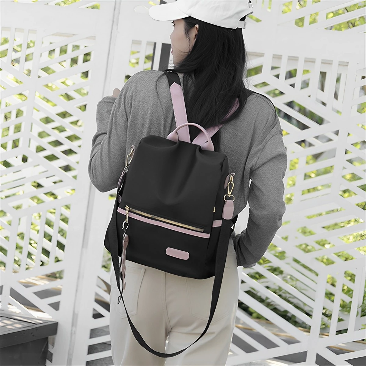 

NewWomen Backpack Waterproof Travel Backpack Lightweight Casual Bag with Detachable Shoulder Strap Anti-Theft School Shoulder