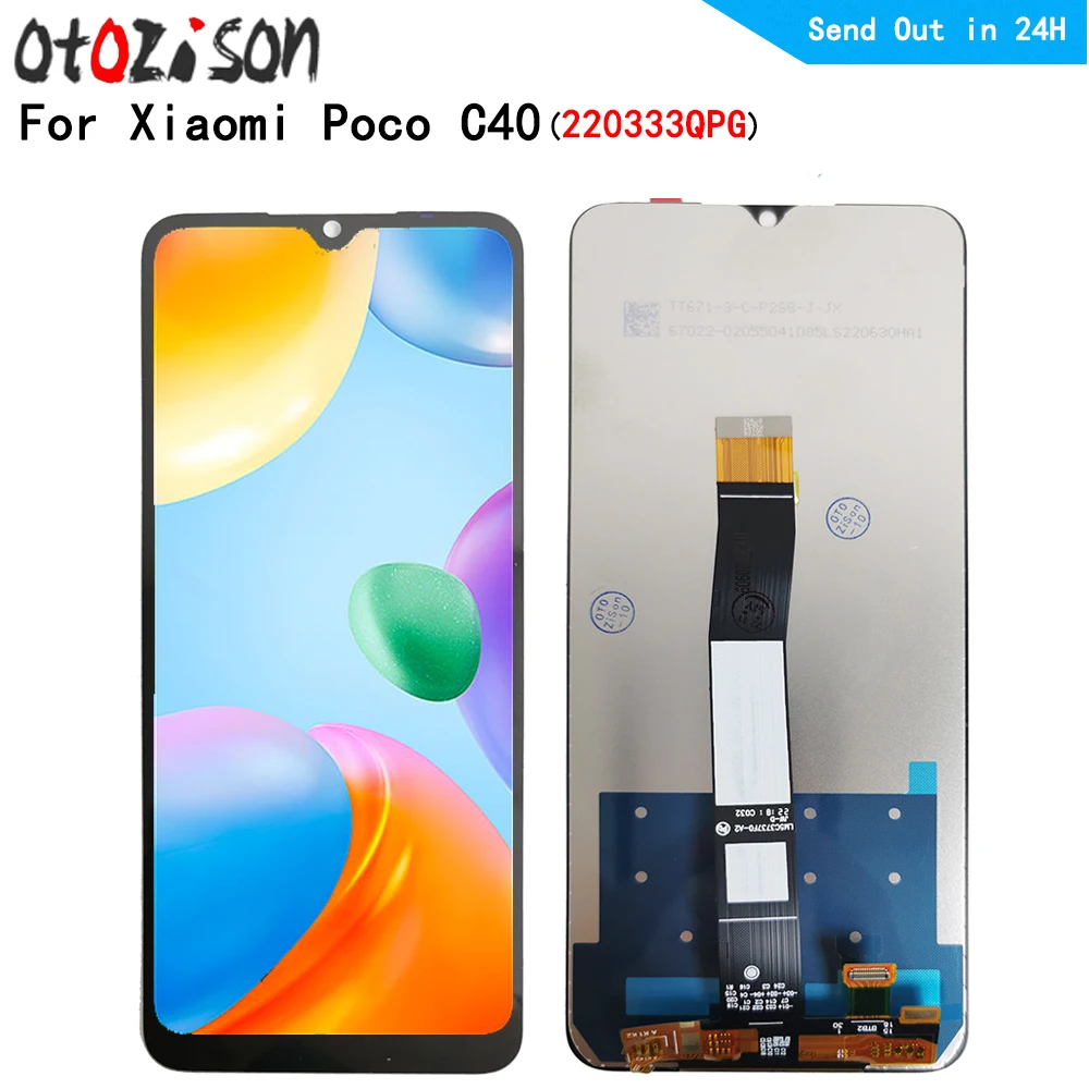 

ЖК-дисплей IPS 6,71 дюйма для Xiaomi Poco C40 220333QPG, ЖК-дисплей + дигитайзер сенсорной панели с рамкой в сборе