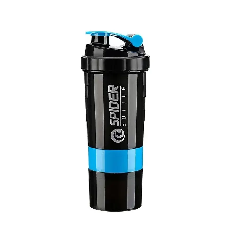 Triple Layer Protein Shaker Bottle - Premium Mixing Cup for Fitness and Hydration