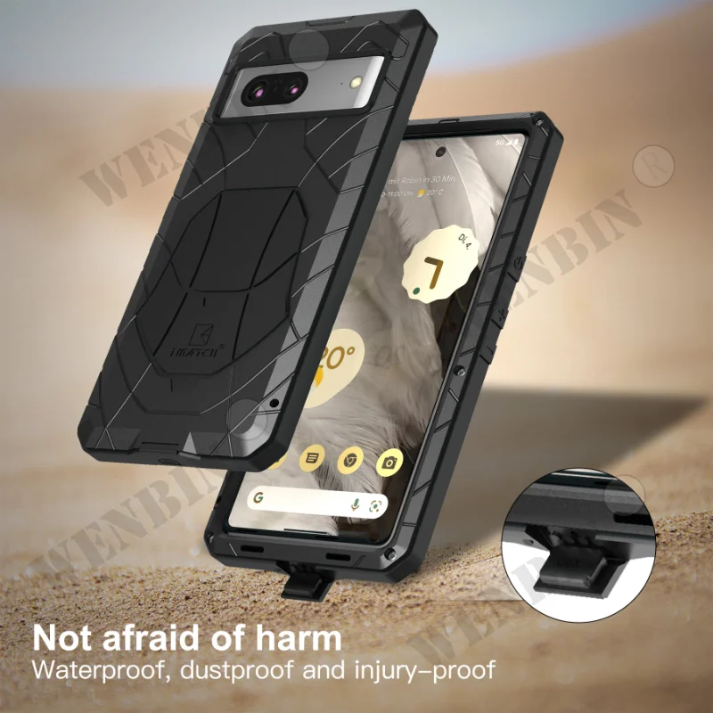 Aluminum Metal Case For Google Pixel 7 Pro 6 Pro 5 XL Cover Shockproof Shell Coque Funda Case