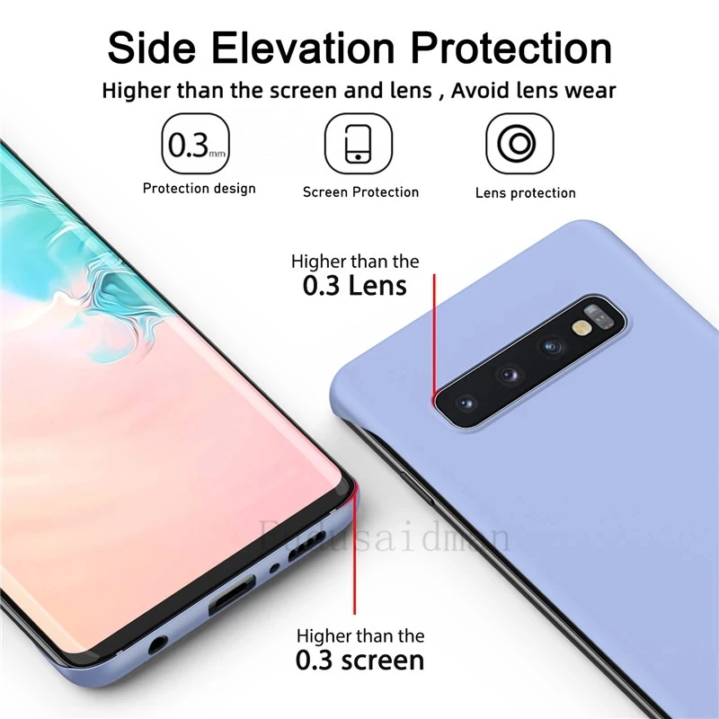 Ultra Thin Slim Hard PC Frameless Matte Phone Case Cover