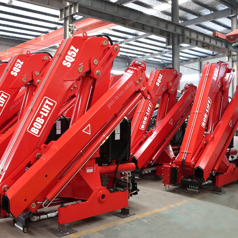 מכירות ישירות מותאמות אישית CIF משאית מותקנת מנוף הידראולי 3-14 טון סליל הידראולי עמיד בנייה כבדה