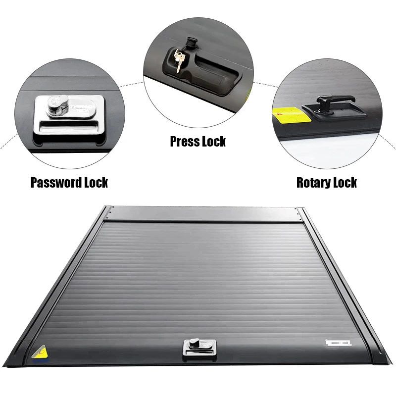 

High Quality Aluminum Manual Pickup Tail Box Truck Bed Retractable Roller Lid Tonneau Cover for Ford Ranger