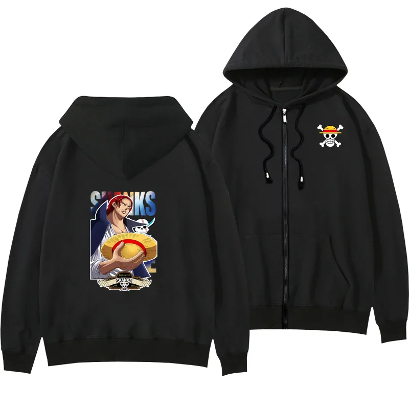 One Piece Zip-Up Hoodie – Unisex Anime Sweatshirt