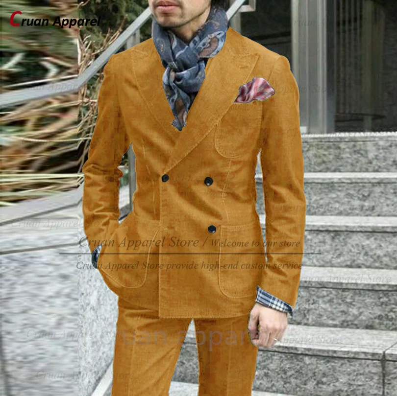 Sfc0a207f781d497ebe785f0e917c26492 Slim Fit Denim Suit for Men Tailor-Made Business Wedding Tuxedo Set