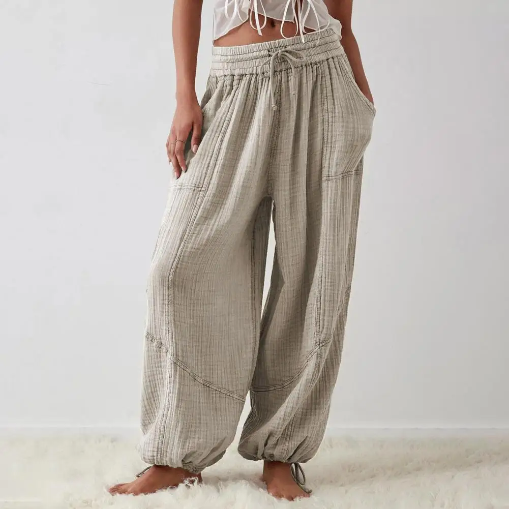 【ENFOLD】ELASTIC HAREM PANTS Women's Casual Tapered Harem Pants Loose Fit Style Ankle