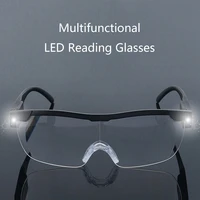 Lunettes de lecture avec loupe lumineuse LED, lunettes de lecture design à la mode, cadre de lecture de nuit 1