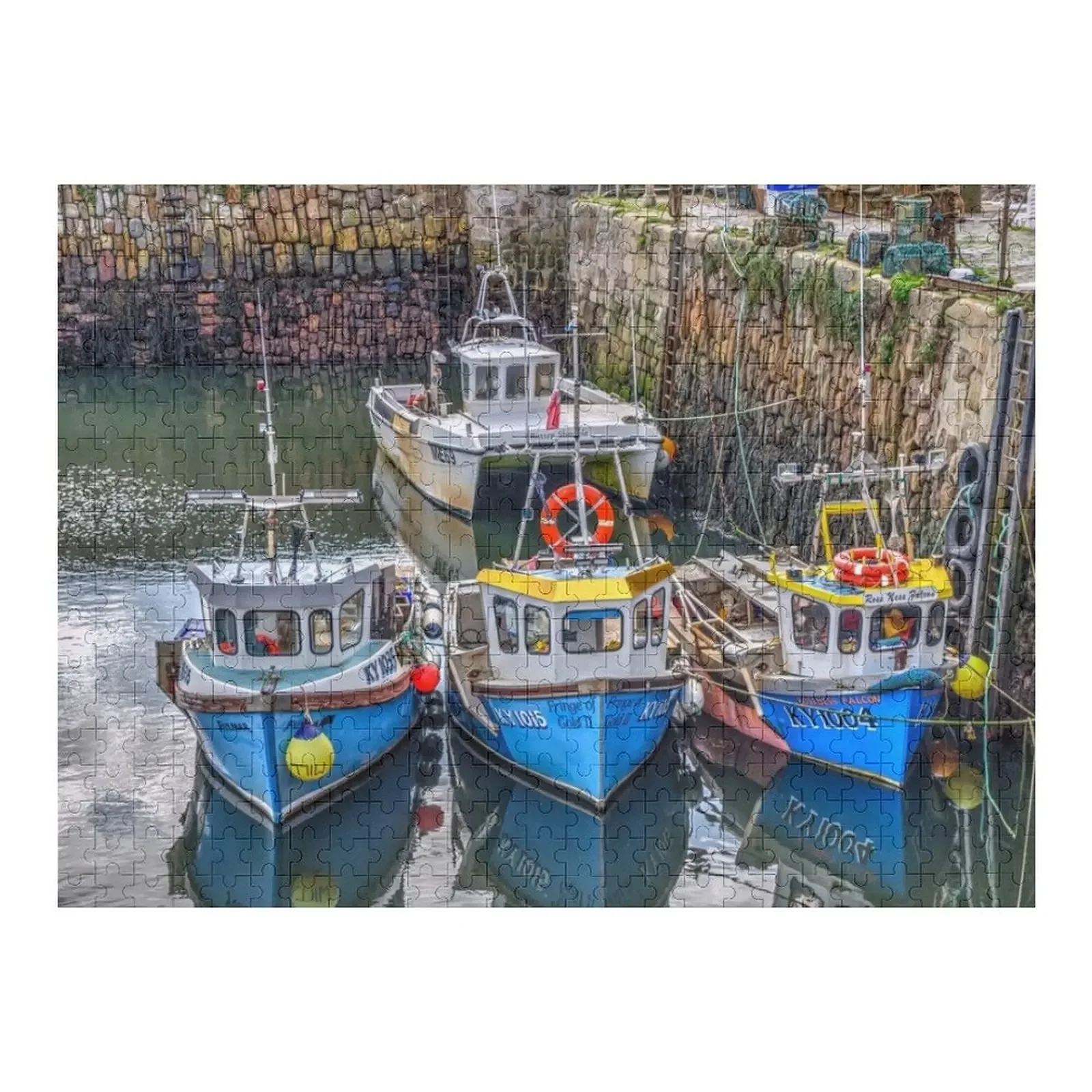 

Crail Fishing Boats Fife Scotland Jigsaw Puzzle Baby Toy Customizable Gift Personalized For Kids With Photo Puzzle