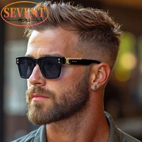 Lunettes de soleil polarisées carrées Steampunk pour hommes 2026 – Marque de luxe vintage surdimensionnée pour la conduite en extérieur – Lunettes classiques pour homme 2