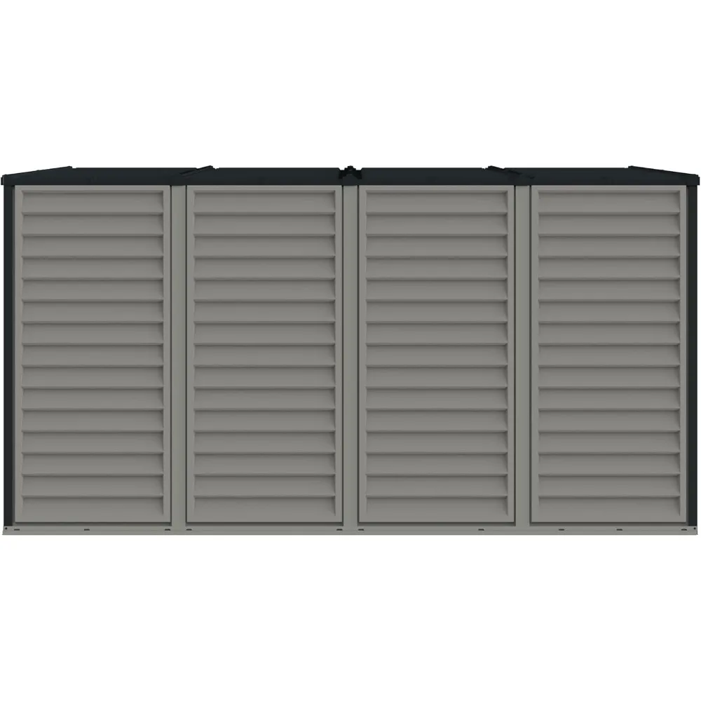 Resin Outdoor Garden Lean to Storage Shed with Foundation Kit 5