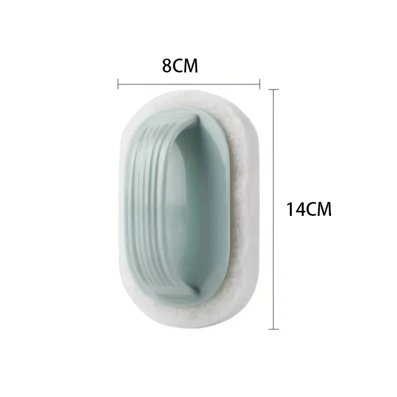 Handle Cleaning Brush 1PC with Sponge Multifunctional Scrubber for Bathroom Toilet Glass Bathtub Gas Stove Ceramic Window Slot