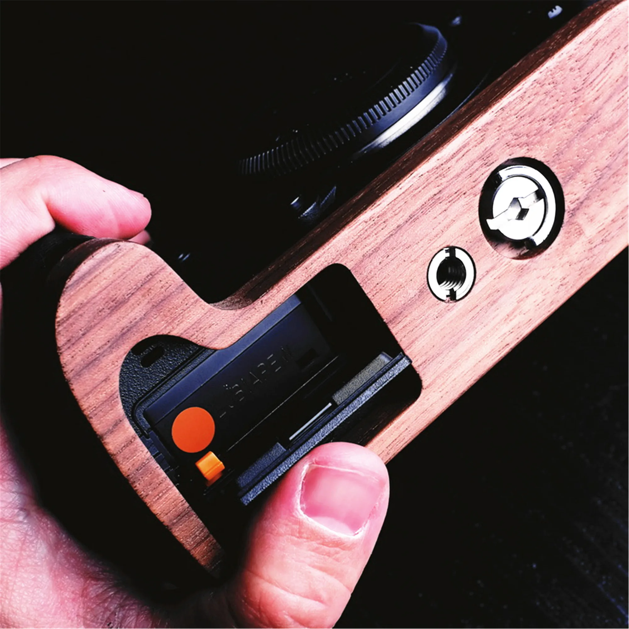 Staffa Per Piastra Impugnatura In Legno Di Noce E Legno Per Fuji X H1 Xh1 Fujifilm X H1