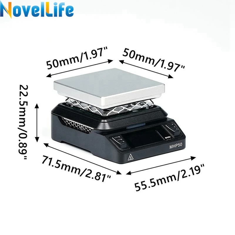 MHP50 Mini Hot Plate SMD Preheater Preheating Rework Station PCB Board Soldering Desoldering Heating Plate LED Strip Repair Tool