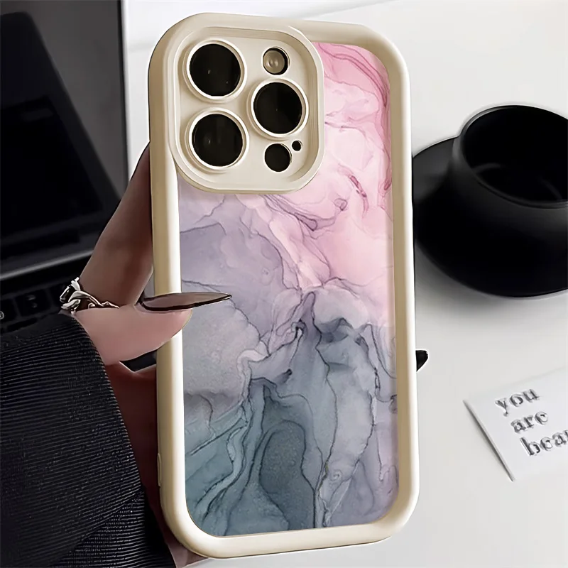 thumbnail image 1 of Funda de mármol para iPhone 13, funda para iPhone 11, 14, 12, 15 Pro Max, XR, X, XS, 7, 8, 16 Plus, SE 2020, funda de silicona TPU suave a prueba de golpes, 1 of 5