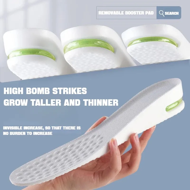1 Pair of Height Increasing Insoles Relieve Leg Fatigue Comfort sport insoles sports insoles women insoles shoe insoles Men's and Women's Sports Shock Absorbing