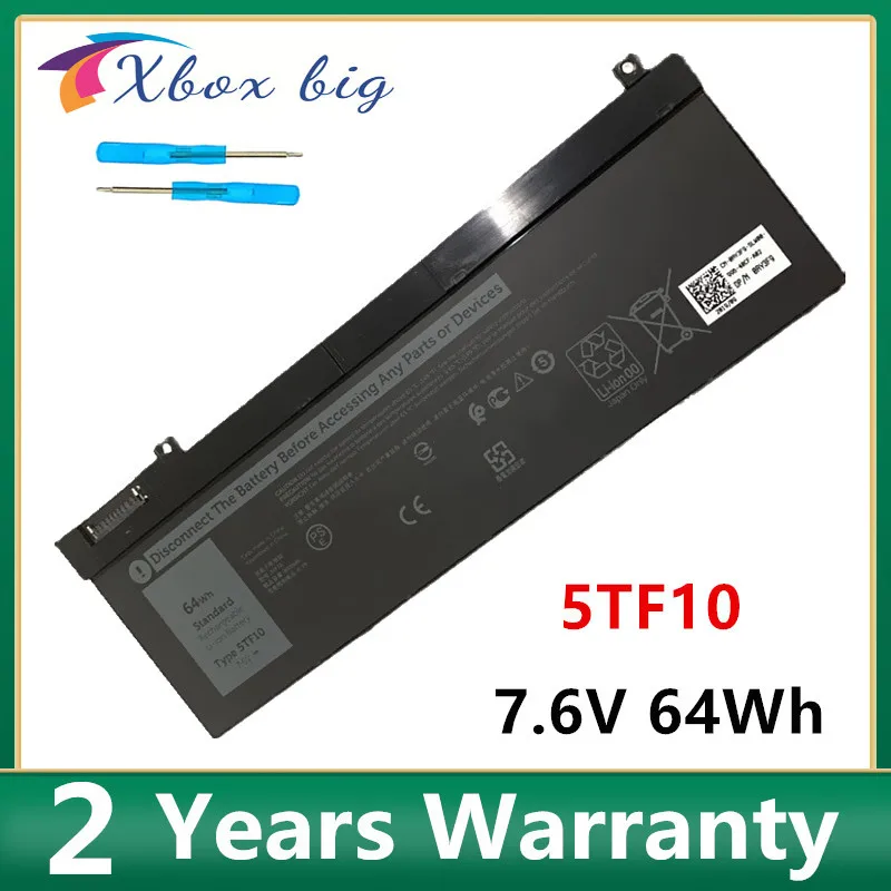 

5TF10 Laptop Battery For Dell Precision 7M0T6 NYFJH 0H6K6V 7330 7530 7.6V 64WH